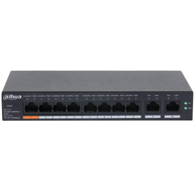 سوئیچ شبکه 10 پورت داهوا PoE | حرفه ای و اقتصادی |مدل DH-CS4010-8GT-60