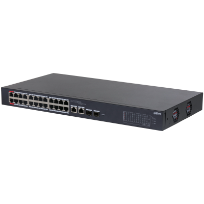 سوئیچ ۲۶ پورت PoE داهوا DH-CS4226-24ET-240 | مدیریتی قدرتمند با توان ۲۴۰ وات